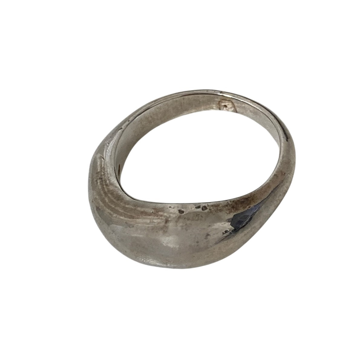 silver curve pinky ringリング
