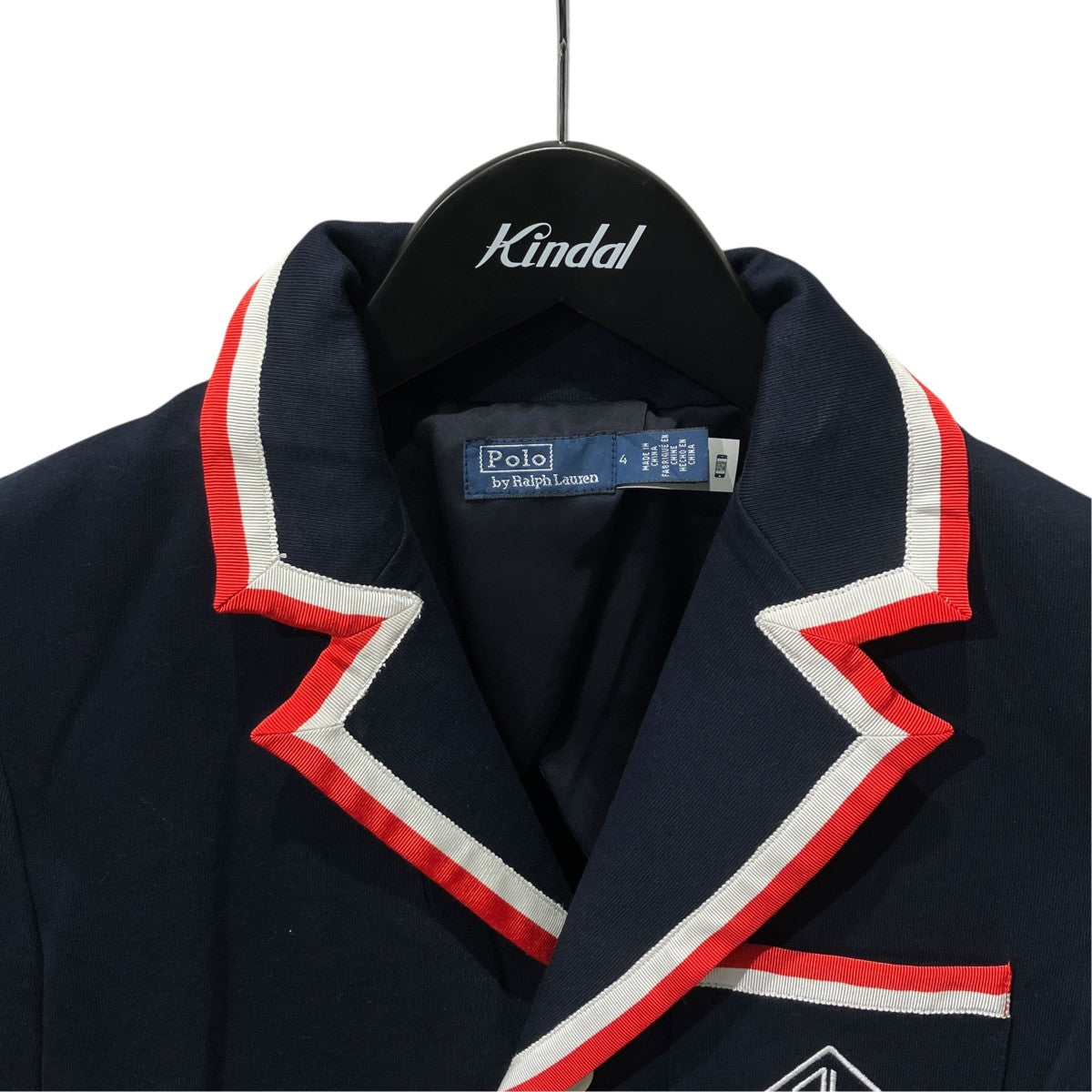 POLO RALPH LAUREN Grosgrain-Trim Terry Blazerテーラードジャケット 古着・中古-3枚目のアイテム画像