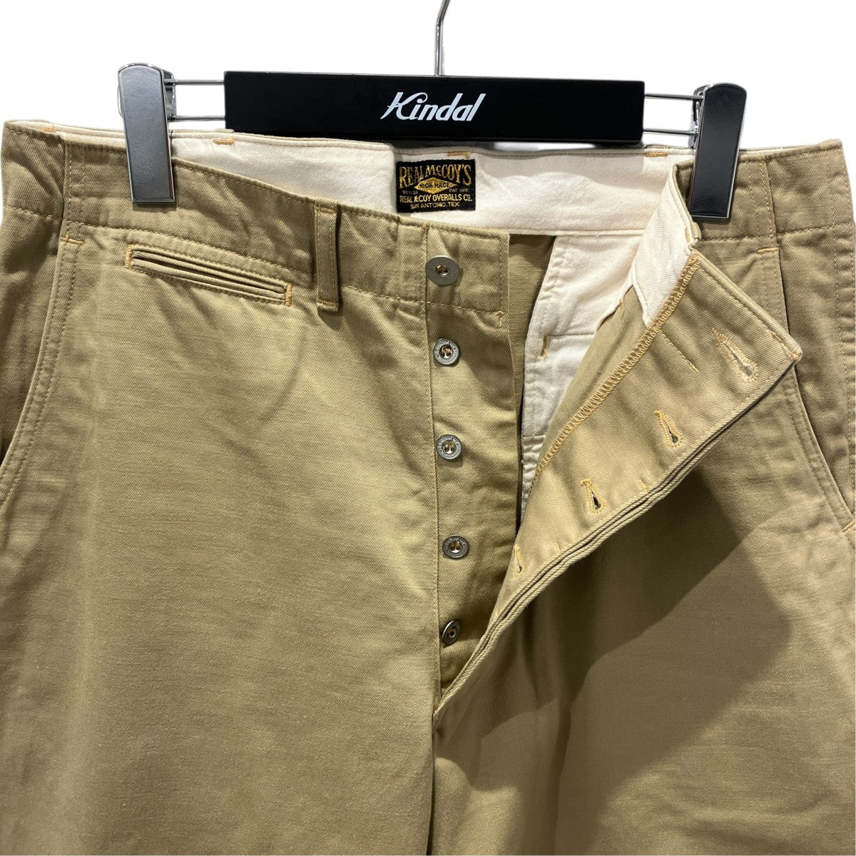 THE REAL McCOY’S TROUSERS．COTTON．KHAKI．1941チノパン 古着・中古-3枚目のアイテム画像