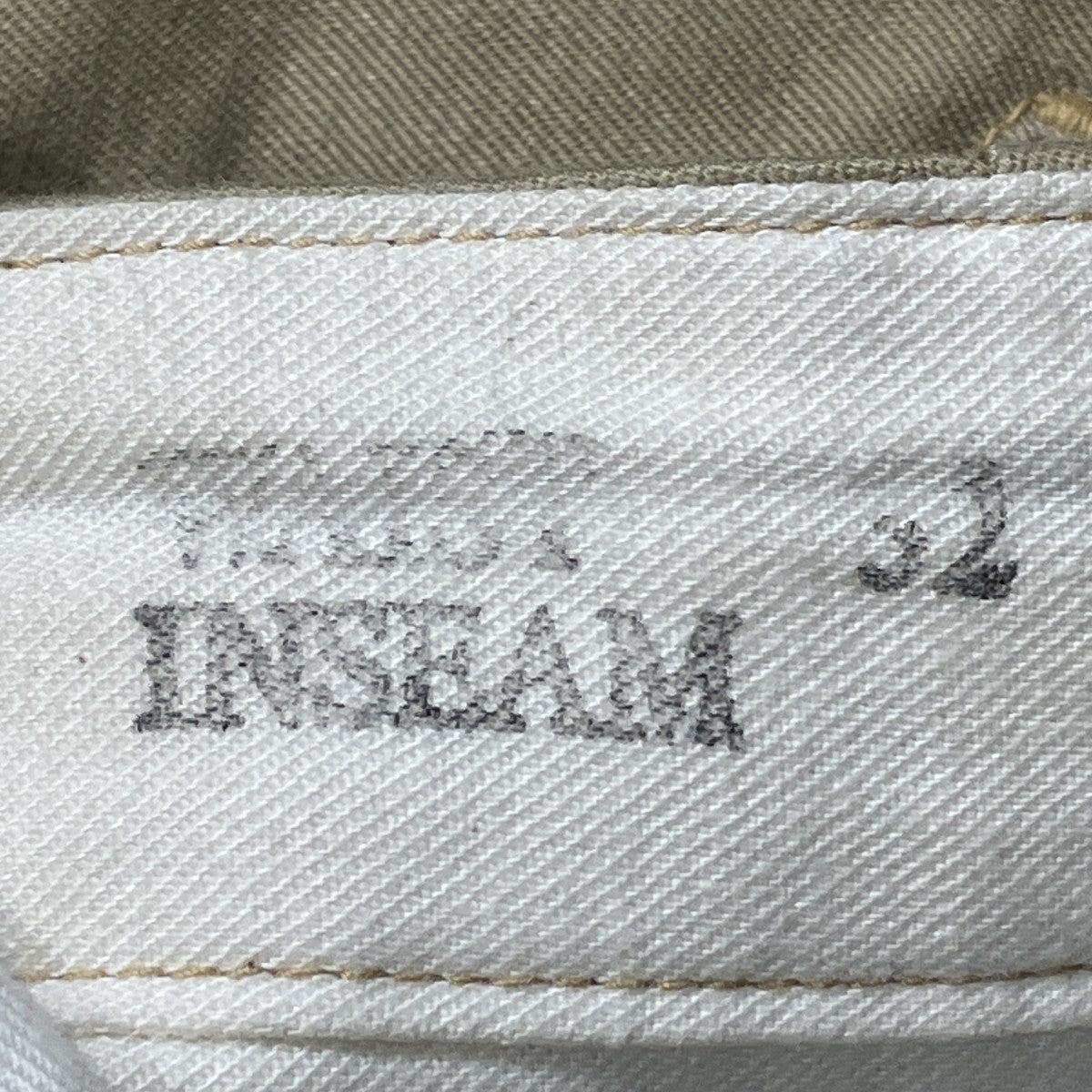 THE REAL McCOY’S TROUSERS．COTTON．KHAKI．1941チノパン 古着・中古-6枚目のアイテム画像