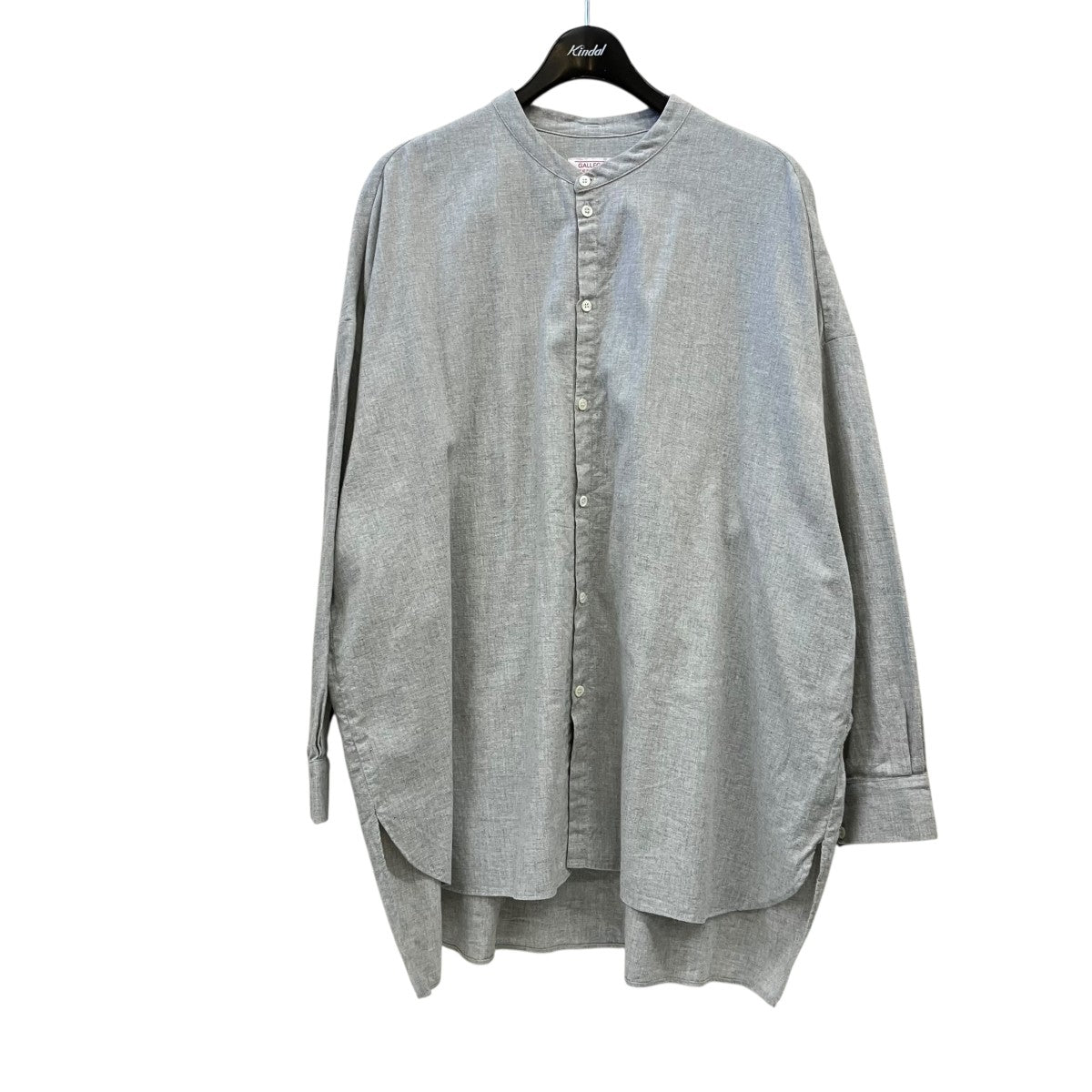 GALLEGO DESPORTES バンドカラーシャツ9414MCF 古着・中古-1枚目のアイテム画像