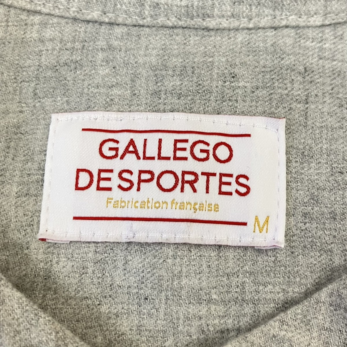 GALLEGO DESPORTES バンドカラーシャツ9414MCF 古着・中古-5枚目のアイテム画像
