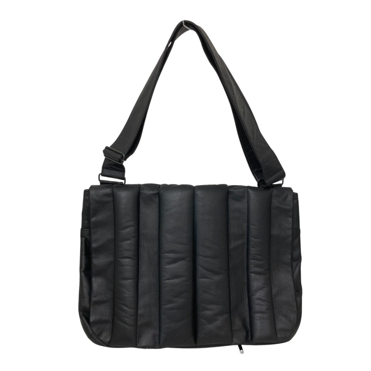 Yohji Yamamoto pour homme 26SSGARMENT LEATHER PADDED SHOULDER BAGショルダーバッグHL-I05-773 古着・中古-1枚目のアイテム画像