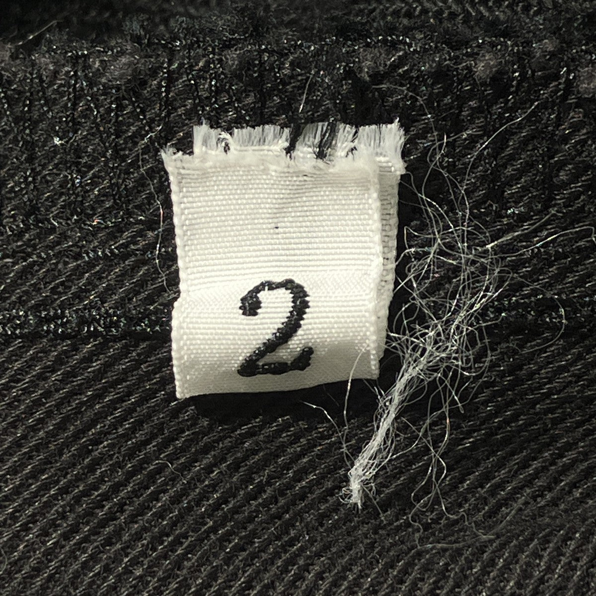 BLACK Scandal Yohji Yamamoto BS KATSURAGI SIDE TUCK PANTSコットンパンツHK-P99-040 古着・中古-6枚目のアイテム画像