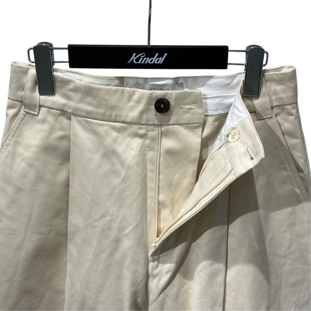 STUDIO NICHOLSON DEEP PLEAT VOLUME PANTSワイドパンツ51-10-722022 古着・中古-3枚目のアイテム画像