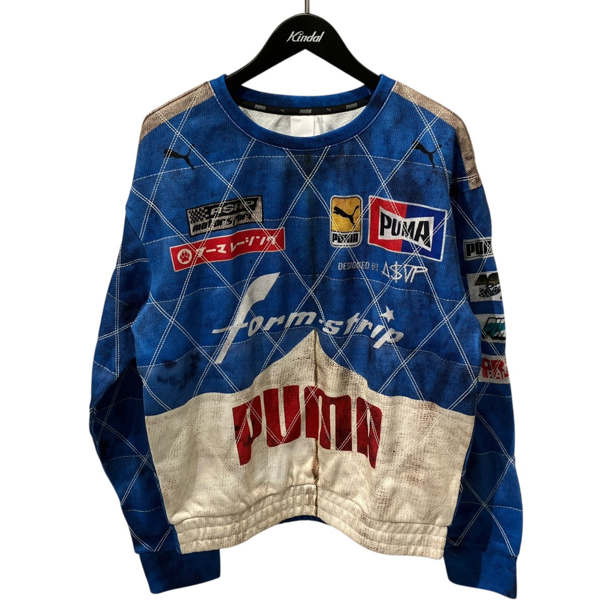 PUMA PUMA X A$AP ROCKY QUILTED SWEAT CLYDE ROYAL長袖スウェット631125-041 古着・中古-1枚目のアイテム画像