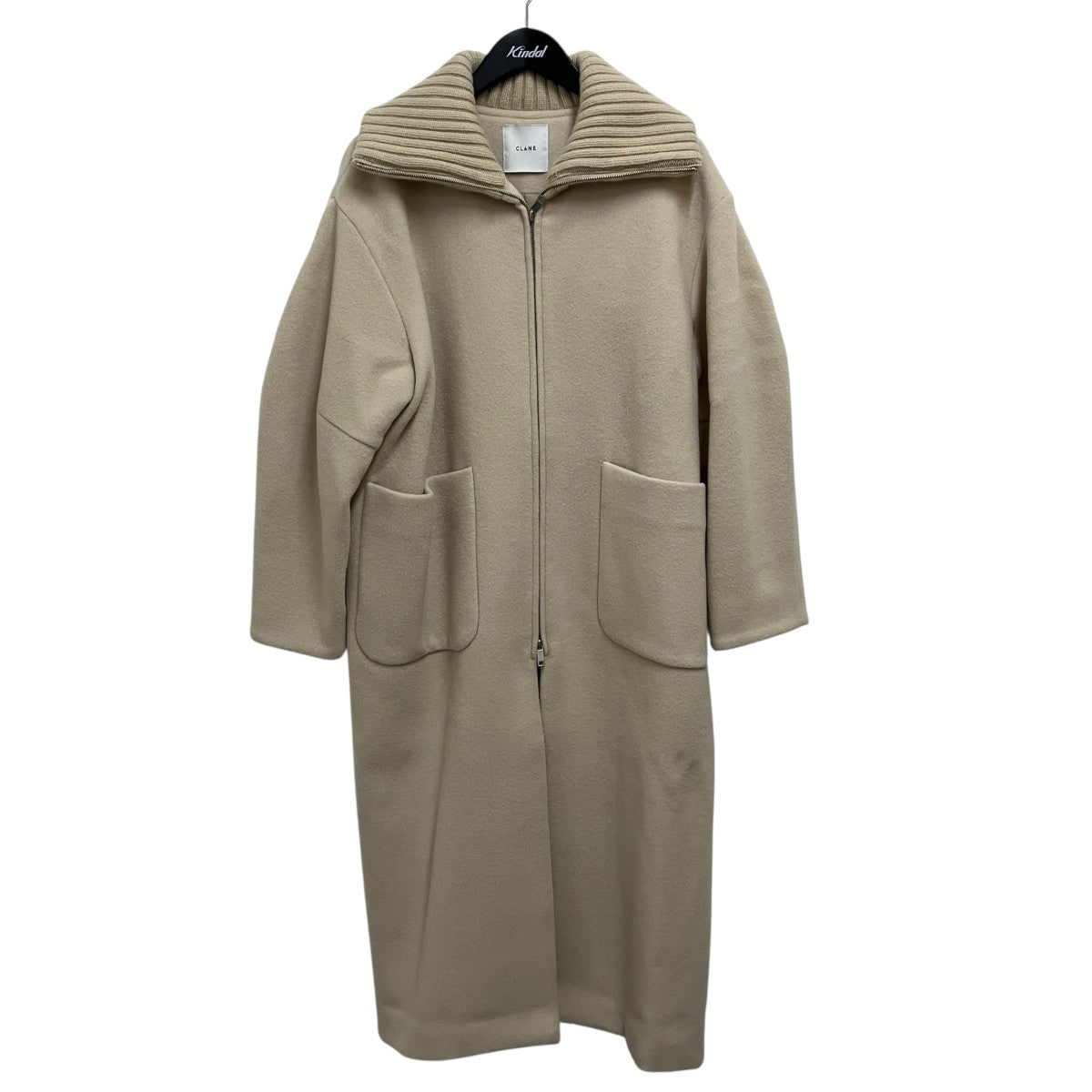 CLANE RIB COLLAR WOOL LONG COATロングコート15101-0042 古着・中古-1枚目のアイテム画像