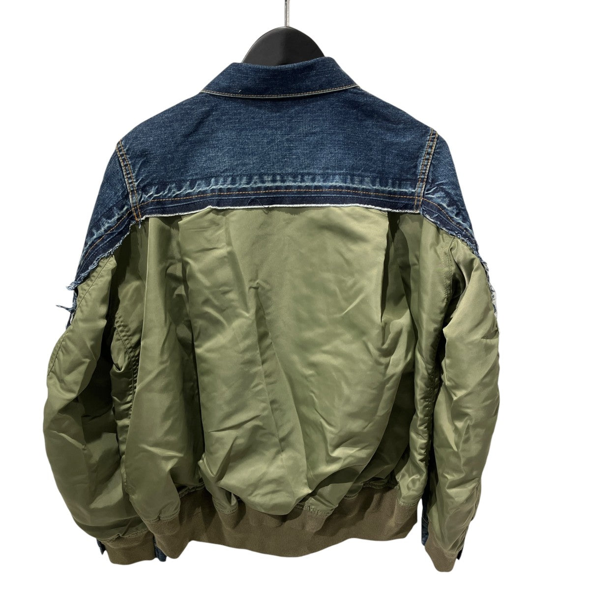 sacai Denim x Nylon Twill JacketデニムジャケットSCW-207 古着・中古-2枚目のアイテム画像