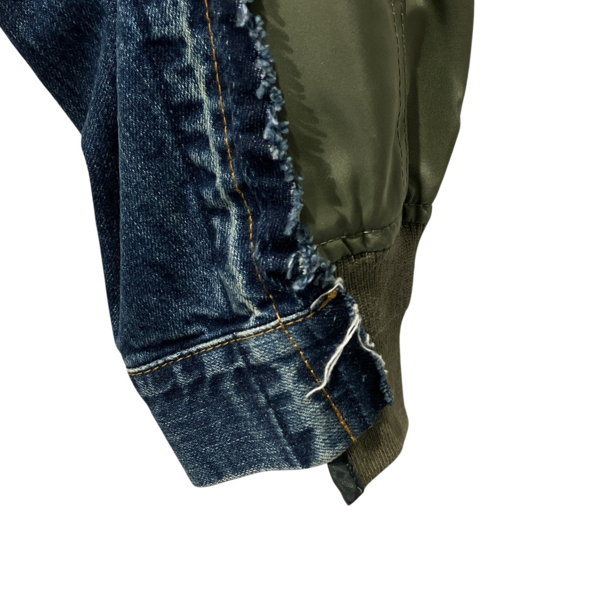 sacai Denim x Nylon Twill JacketデニムジャケットSCW-207 古着・中古-4枚目のアイテム画像