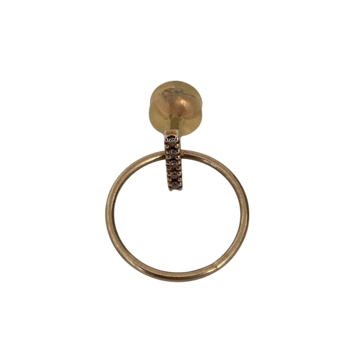 DIAMOND DOORNOCKER EARRING W HOOP片耳　ピアスDK01KDE
