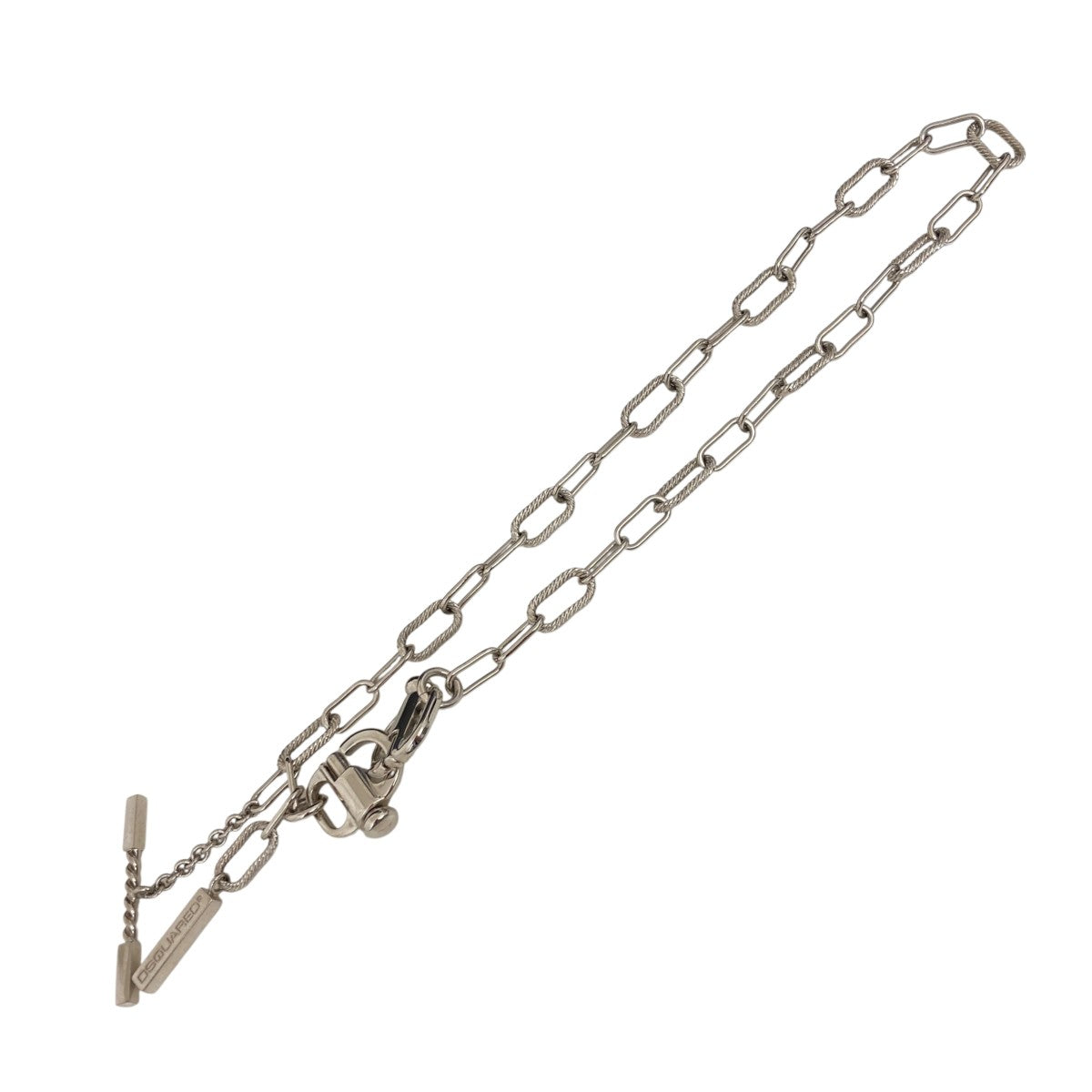 DSQUARED2 カラビナ クリップ ＆ Tバー チェーンネックレスNEM0316 古着・中古-2枚目のアイテム画像