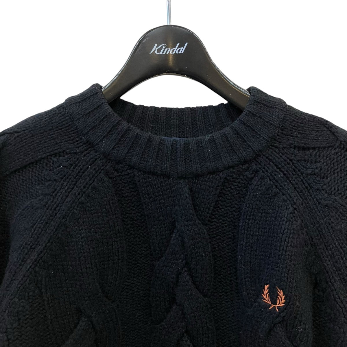 FRED PERRY ケーブルニット 古着・中古-2枚目のアイテム画像