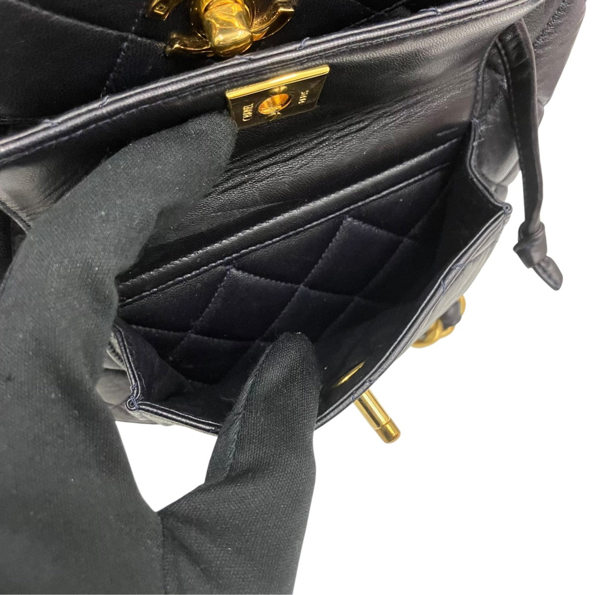 CHANEL マトラッセ ターンロック チェーンバックパックA04194 古着・中古-10枚目のアイテム画像