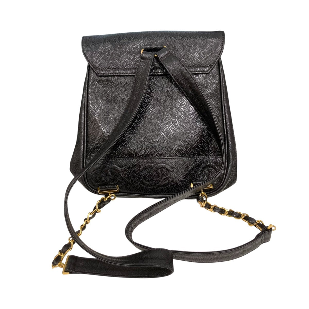 CHANEL トリプルココ グレインドカーフレザーリュック 古着・中古-2枚目のアイテム画像
