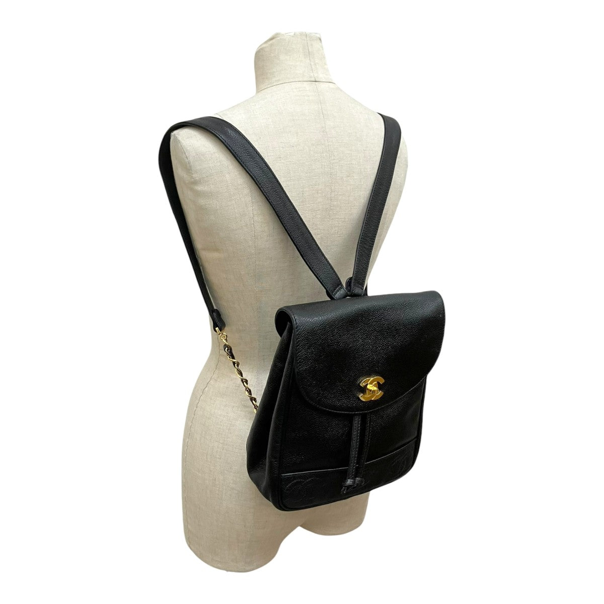 CHANEL トリプルココ グレインドカーフレザーリュック 古着・中古-3枚目のアイテム画像