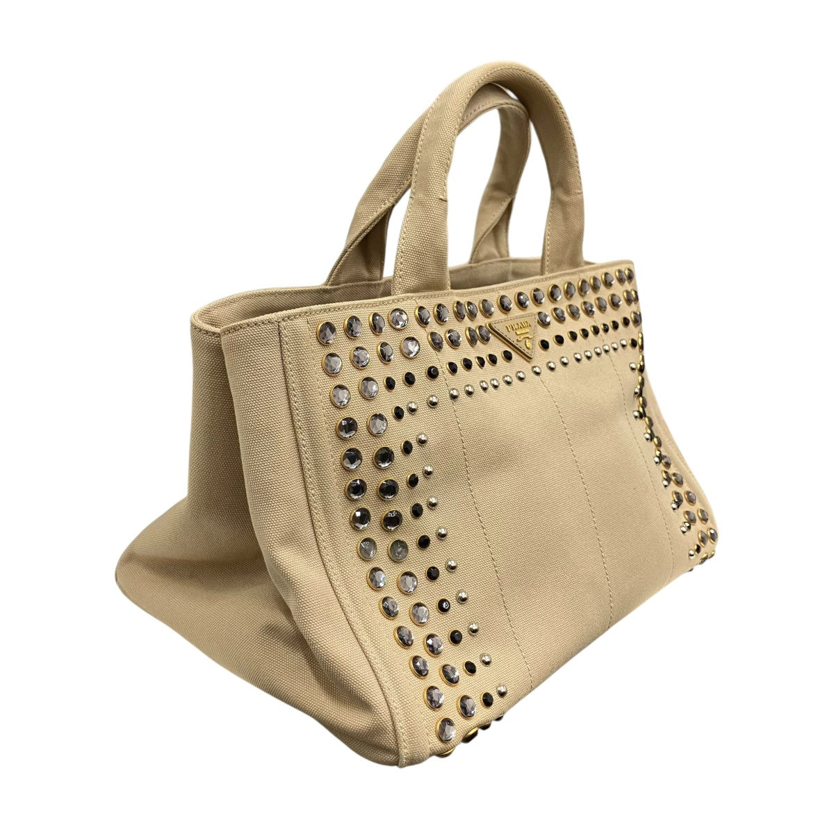 PRADA カナパ ビジュートートバッグ 古着・中古-3枚目のアイテム画像