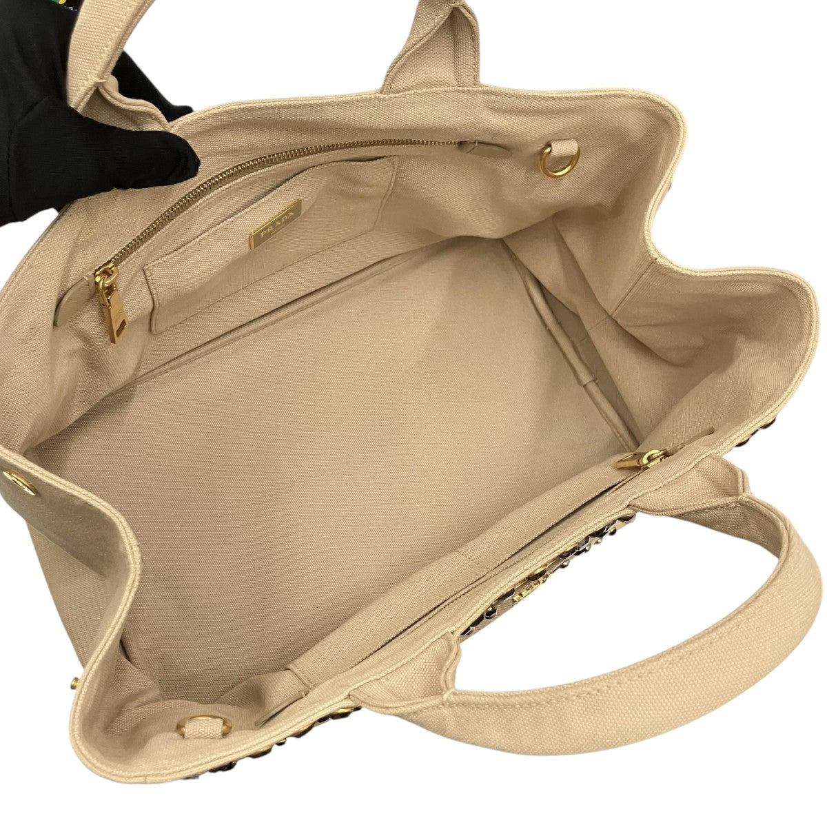 PRADA カナパ ビジュートートバッグ 古着・中古-8枚目のアイテム画像