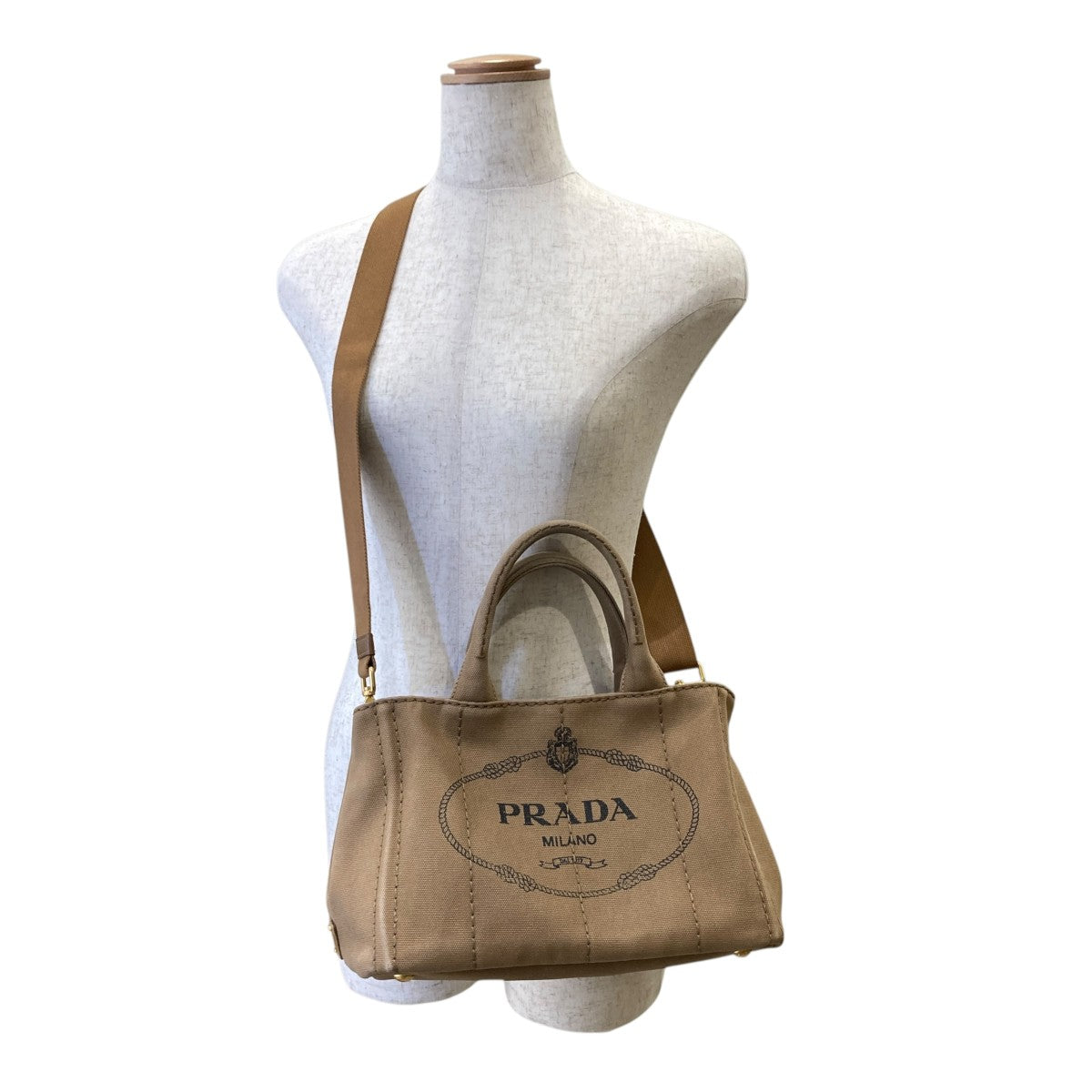PRADA 2WAYバッグｶﾅﾊﾟﾐﾆ 古着・中古-7枚目のアイテム画像