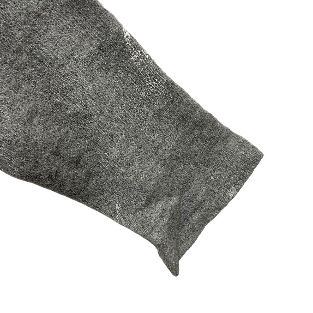 Yohji Yamamoto pour homme 顔料プリント加工 VネックアルパカニットVネックニットHD-T13-190 古着・中古-4枚目のアイテム画像