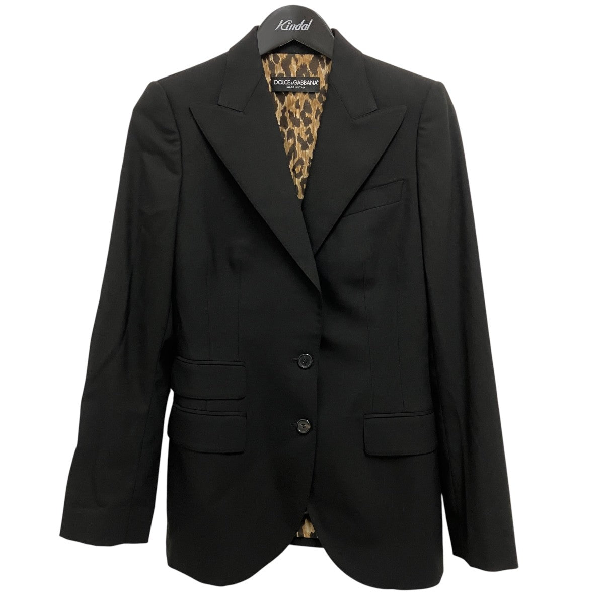 DOLCE ＆ GABBANA レオパード柄テーラードジャケットF29Z8T 古着・中古-1枚目のアイテム画像