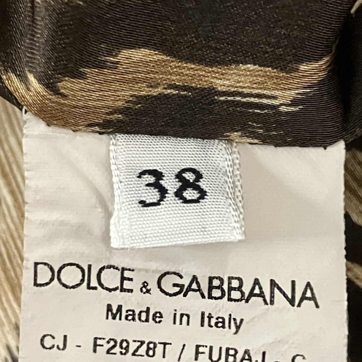 DOLCE ＆ GABBANA レオパード柄テーラードジャケットF29Z8T 古着・中古-7枚目のアイテム画像