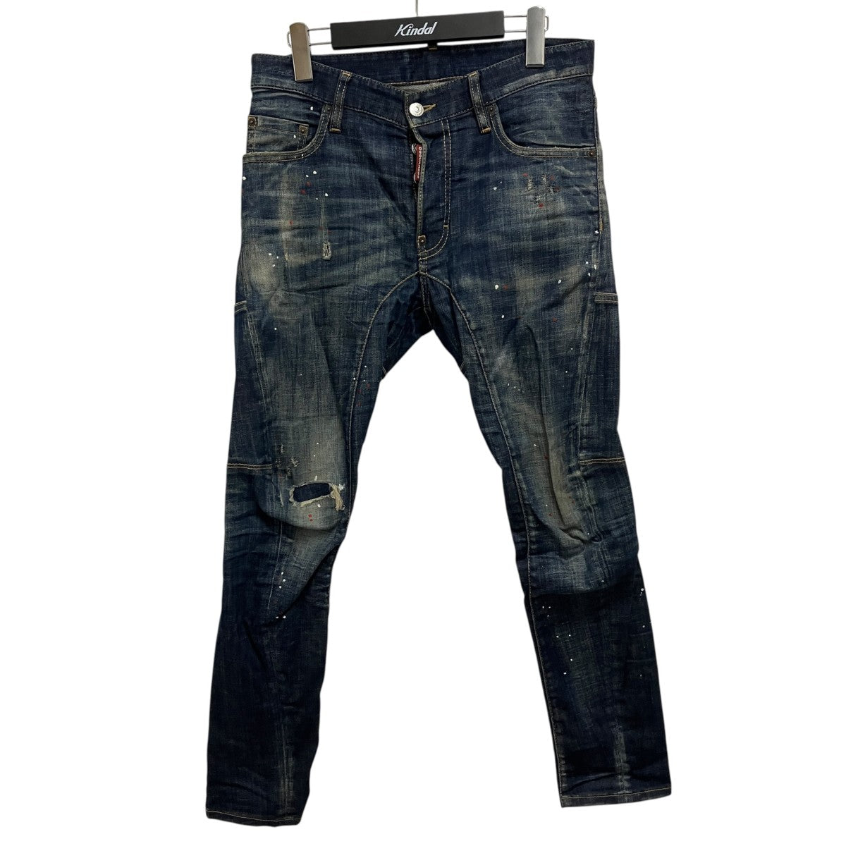 DSQUARED2 20AWTidy Biker Jeanダメージ加工バイカーデニムパンツS71LB0776 古着・中古-1枚目のアイテム画像