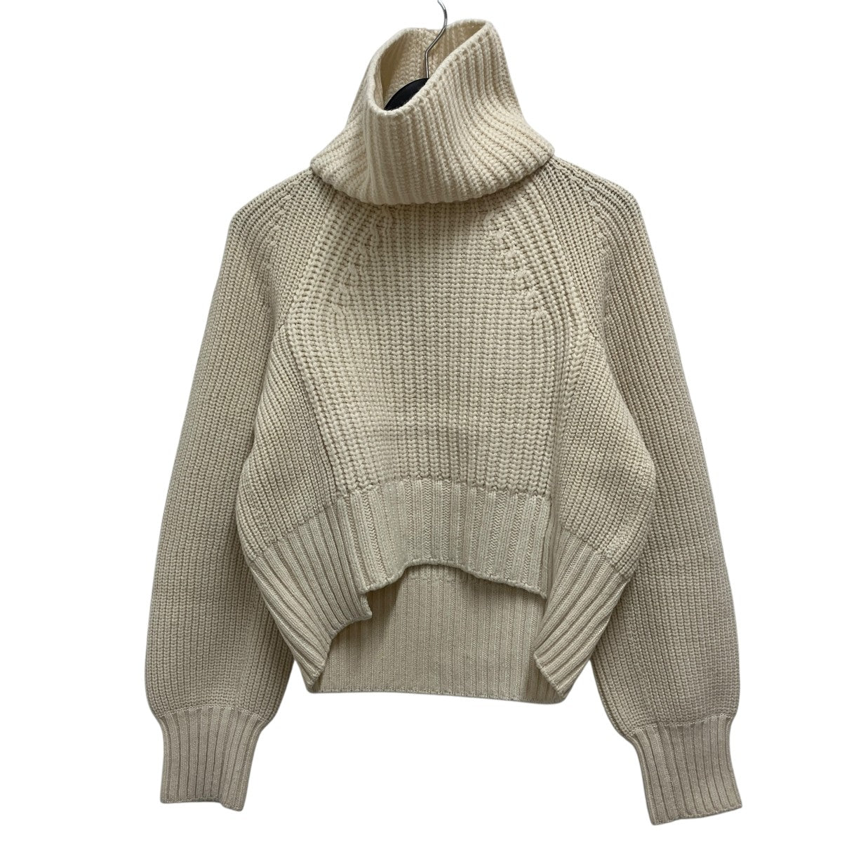 sacai 21AW再構築 ドッキング ケーブルニット2way タートルネックニット21-05730 古着・中古-1枚目のアイテム画像