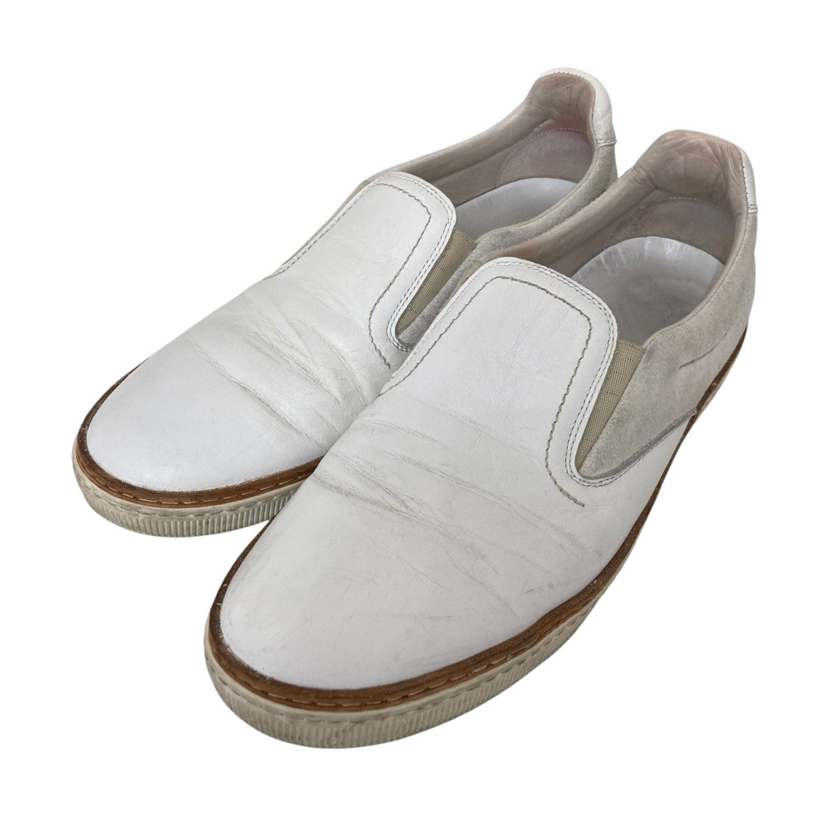 レザー × スエード コンビネーション スリッポンスニーカーS37WS0249