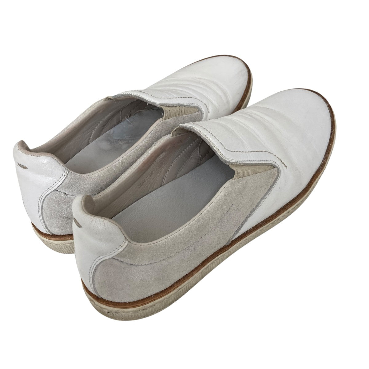 レザー × スエード コンビネーション スリッポンスニーカーS37WS0249
