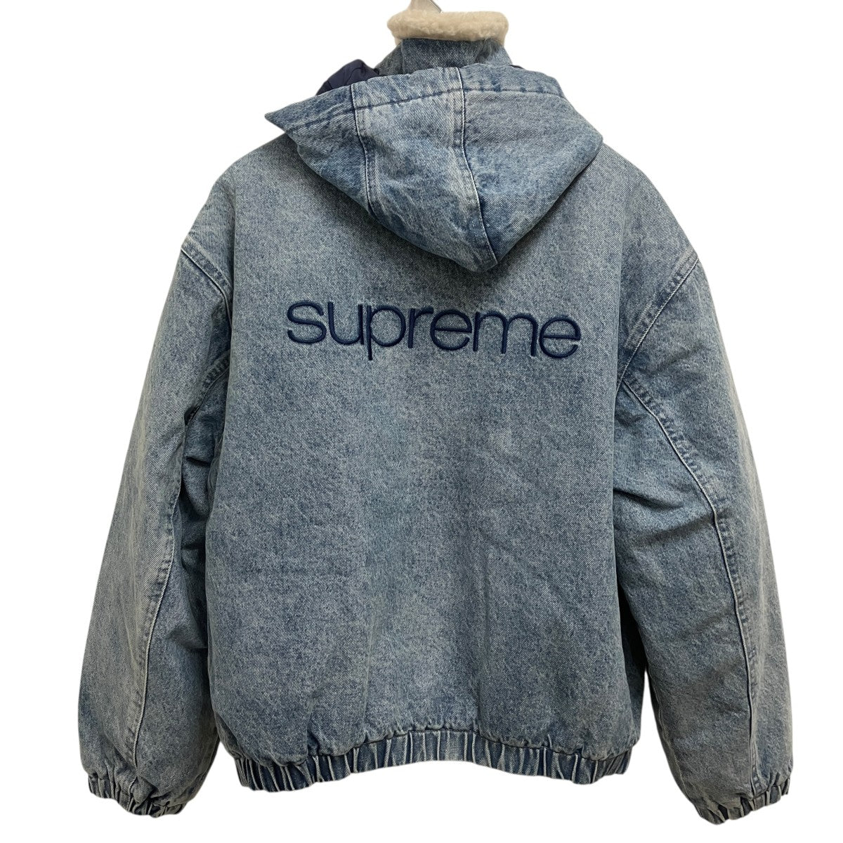 Supreme 24AWFAUX SHEARLING LINED BOMBER JACKET DENIMブルゾン 古着・中古-2枚目のアイテム画像