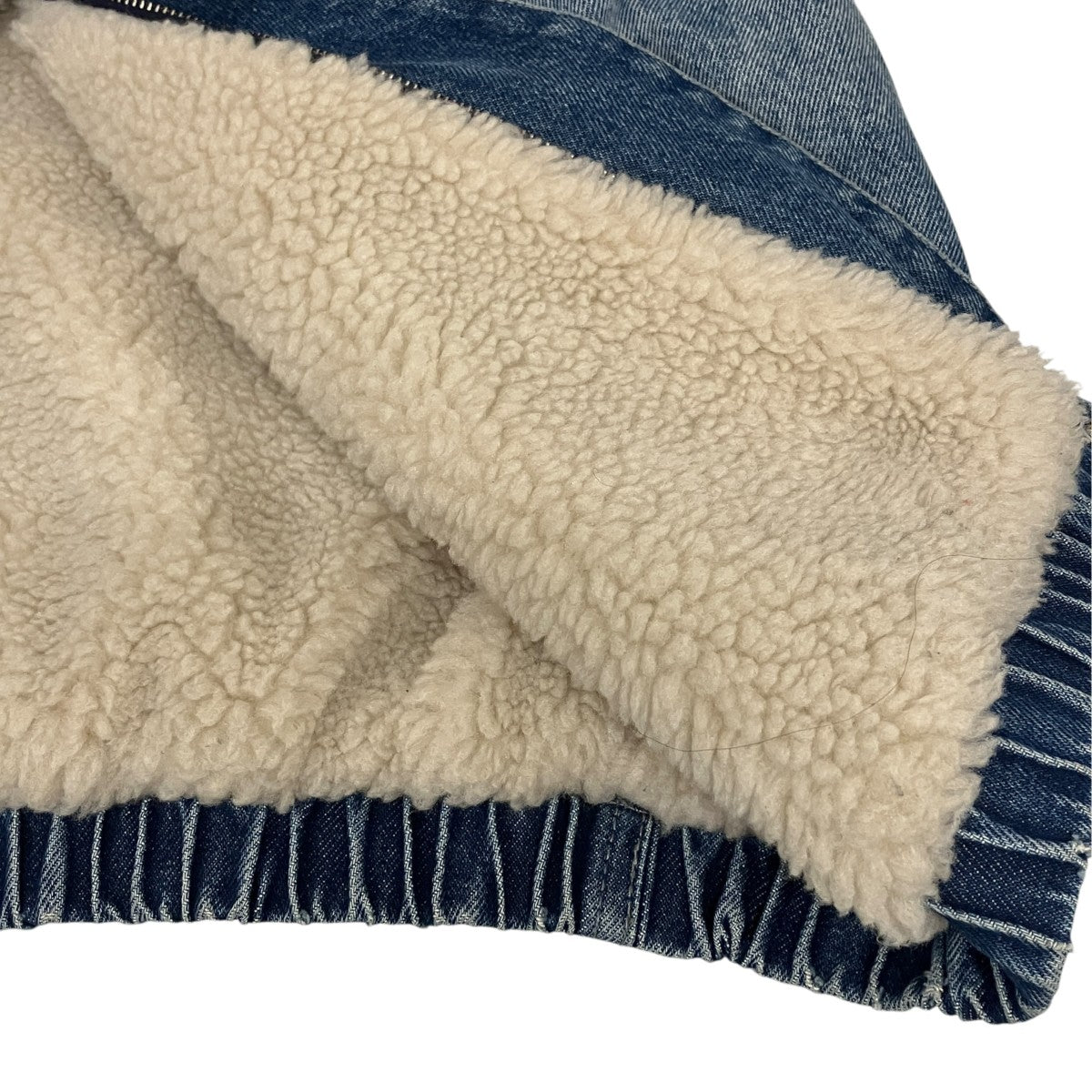 Supreme 24AWFAUX SHEARLING LINED BOMBER JACKET DENIMブルゾン 古着・中古-5枚目のアイテム画像
