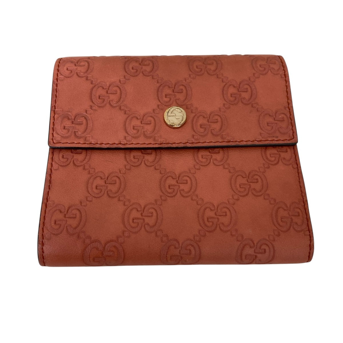 GUCCI マイクログッチシマ Wホック ミディアムウォレット財布257310 古着・中古-1枚目のアイテム画像