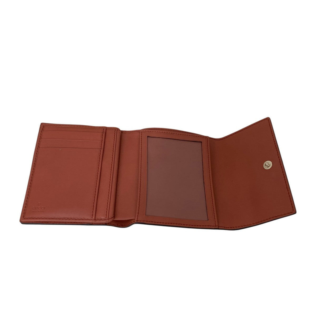 GUCCI マイクログッチシマ Wホック ミディアムウォレット財布257310 古着・中古-3枚目のアイテム画像