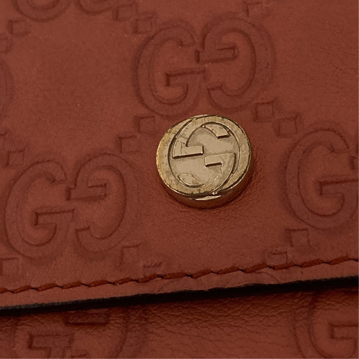 GUCCI マイクログッチシマ Wホック ミディアムウォレット財布257310 古着・中古-9枚目のアイテム画像