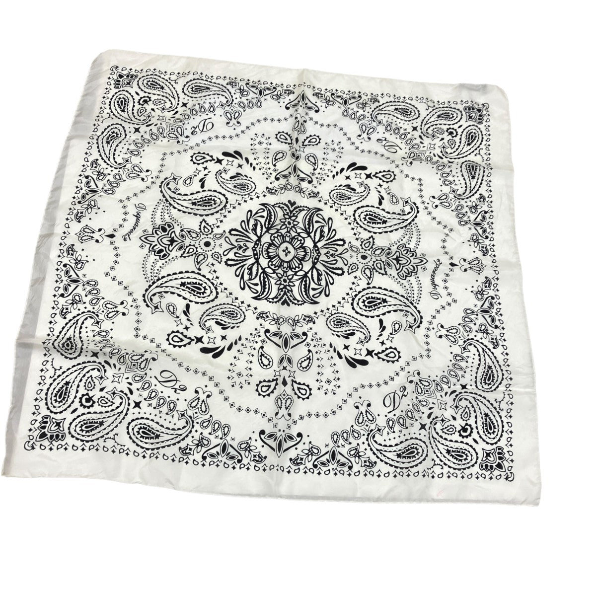DSQUARED2 SILK100％ バンダナスカーフ 古着・中古-1枚目のアイテム画像