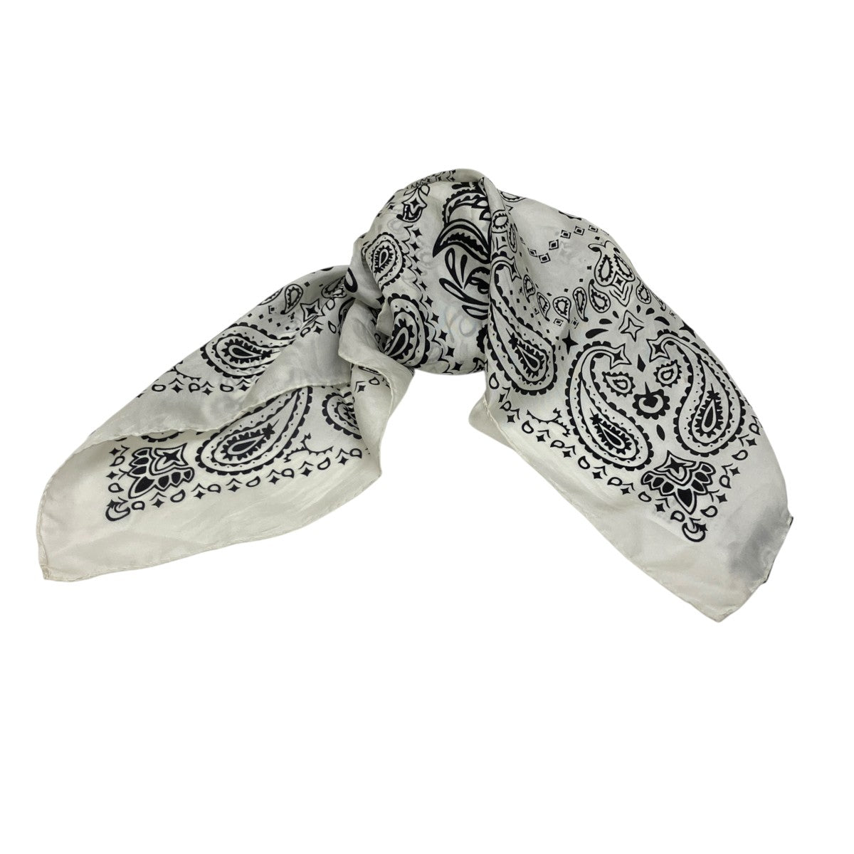 DSQUARED2 SILK100％ バンダナスカーフ 古着・中古-2枚目のアイテム画像