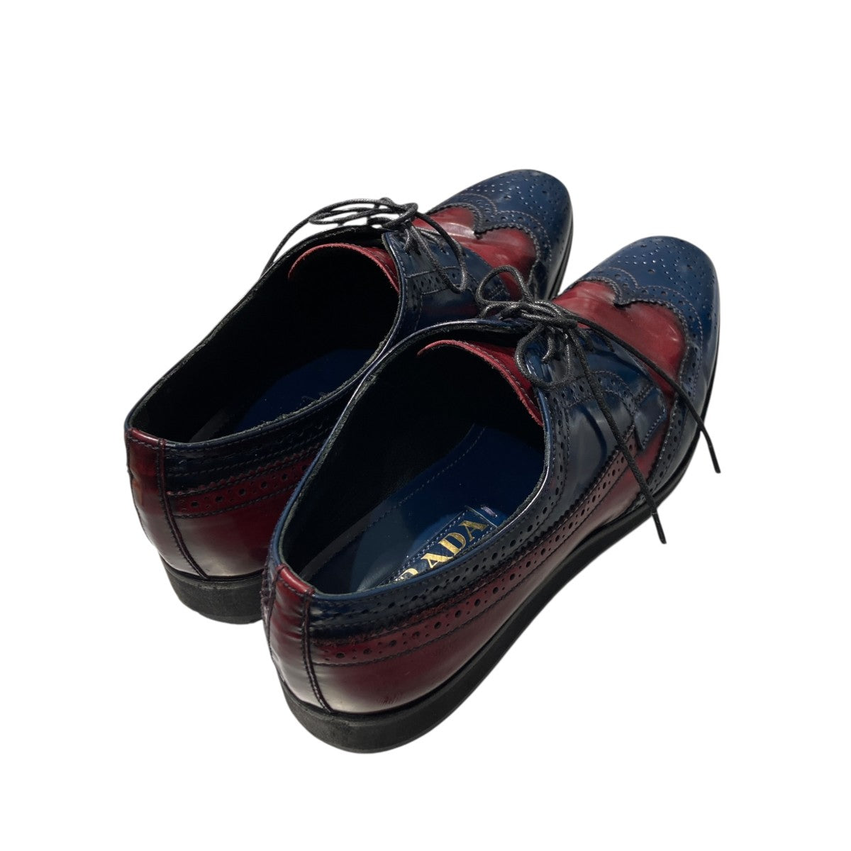 PRADA バイカラーウィングチップシューズ2EG015 古着・中古-2枚目のアイテム画像