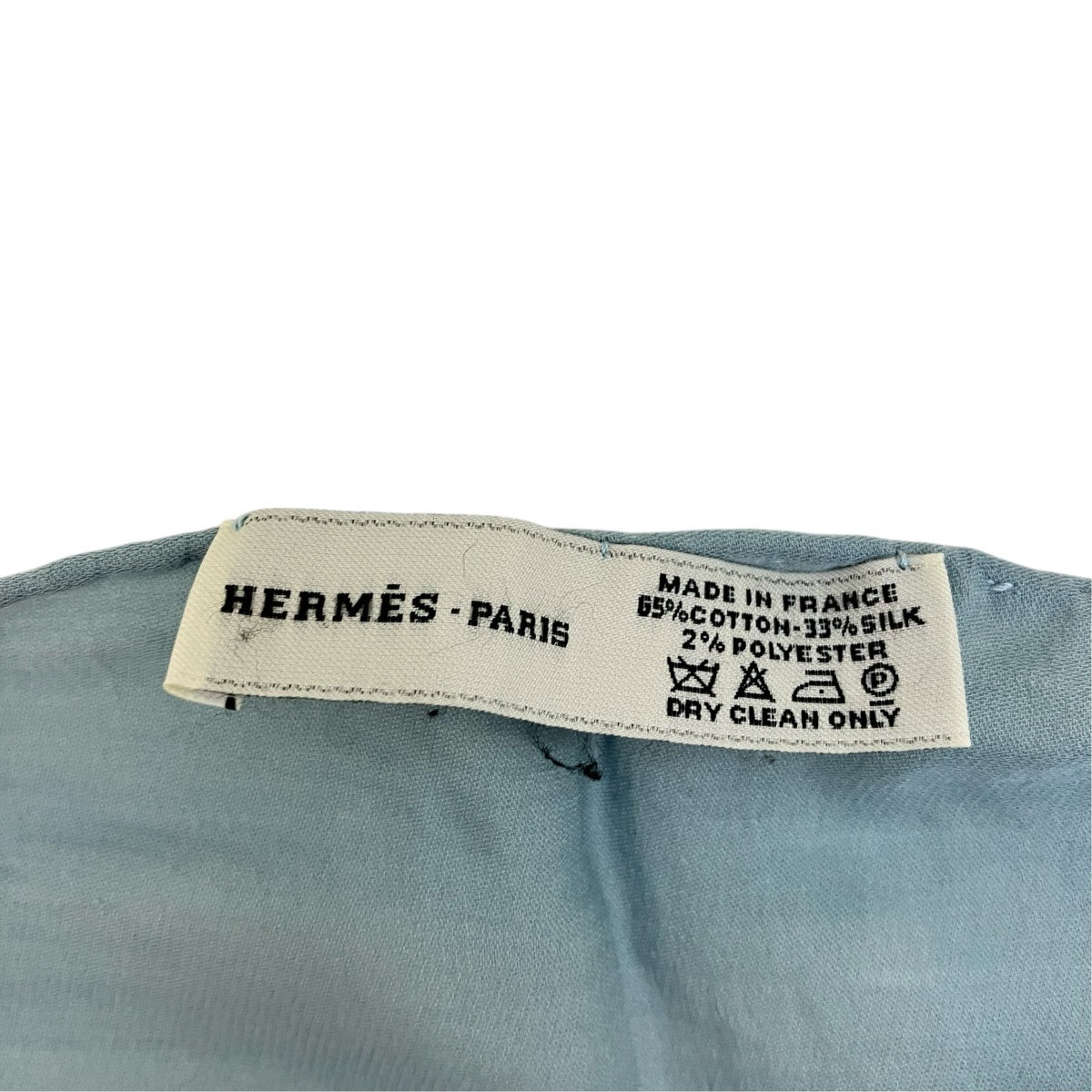 HERMES ゴールドロゴジャガードストール 古着・中古-4枚目のアイテム画像