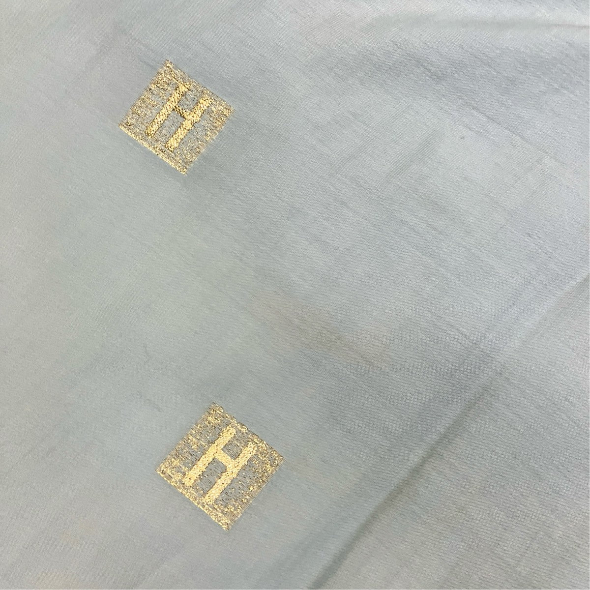 HERMES ゴールドロゴジャガードストール 古着・中古-5枚目のアイテム画像