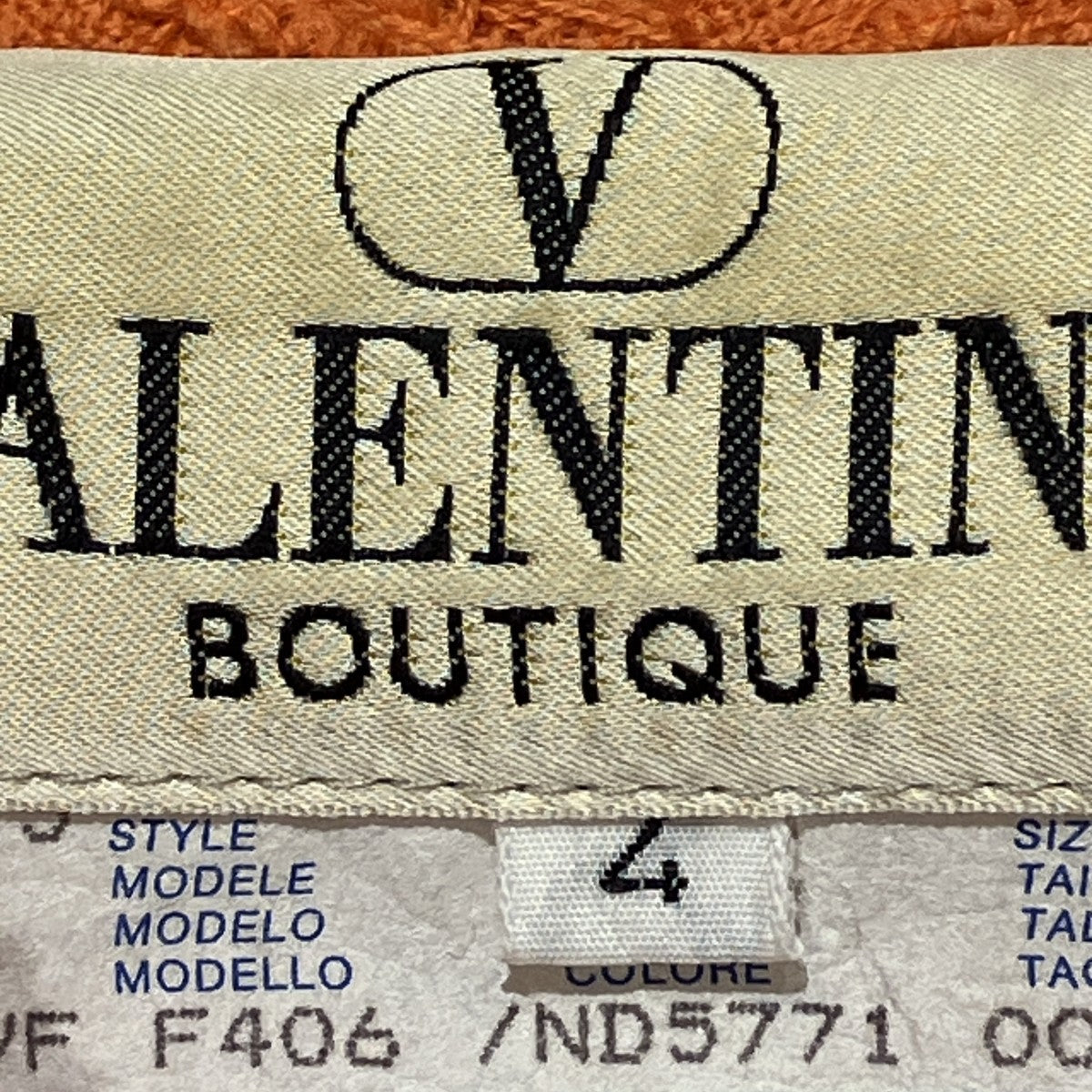 VALENTINO BOUTIQUE ツイードジャケット 古着・中古-6枚目のアイテム画像
