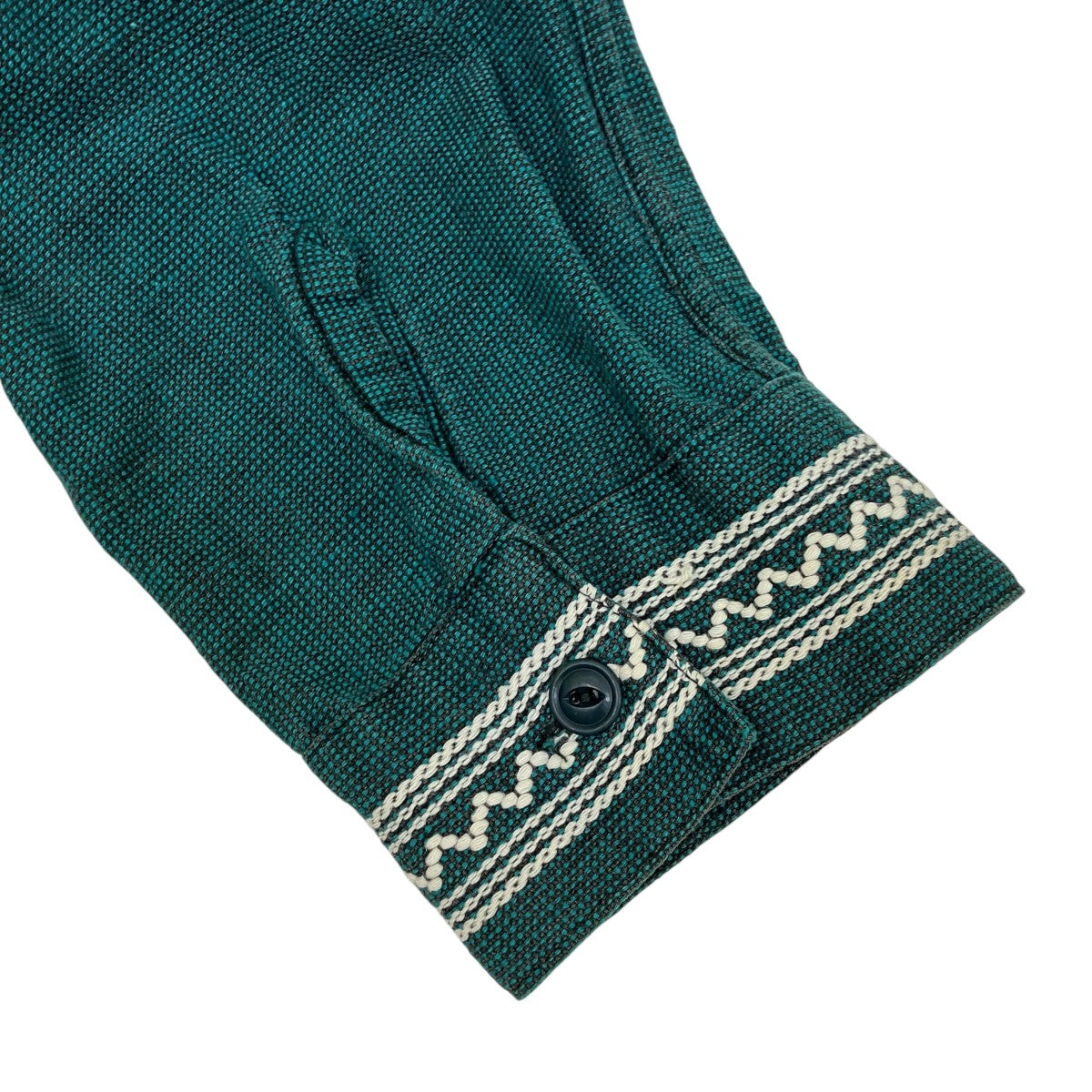 MAYAN MODERN 50s〜60s Vintage グアテマラシャツ キャッツアイボタン長袖刺繍シャツ 古着・中古-6枚目のアイテム画像