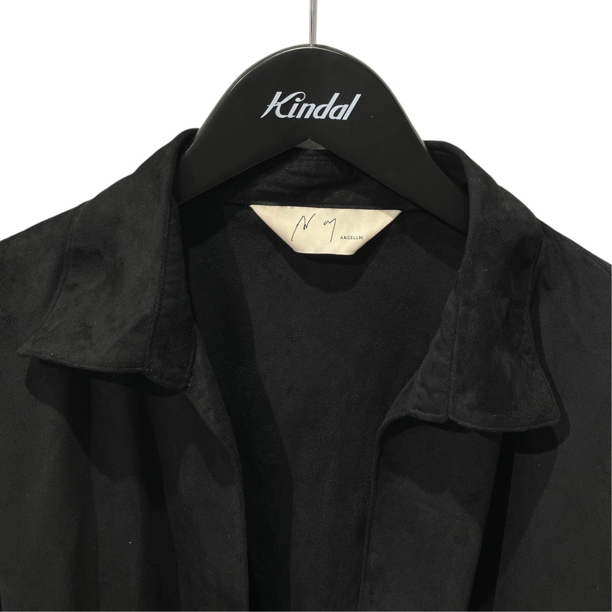 ANCELLM VEGAN LEATHER SKIPPER SHIRTVネックカットソーANC-SH27 古着・中古-3枚目のアイテム画像