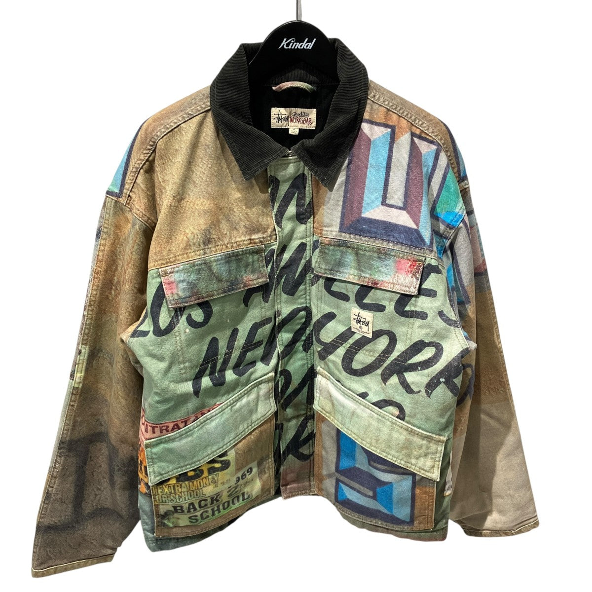 stussy 23AWAlfonso Canvas Shop Jacketワークジャケット115722 古着・中古-1枚目のアイテム画像