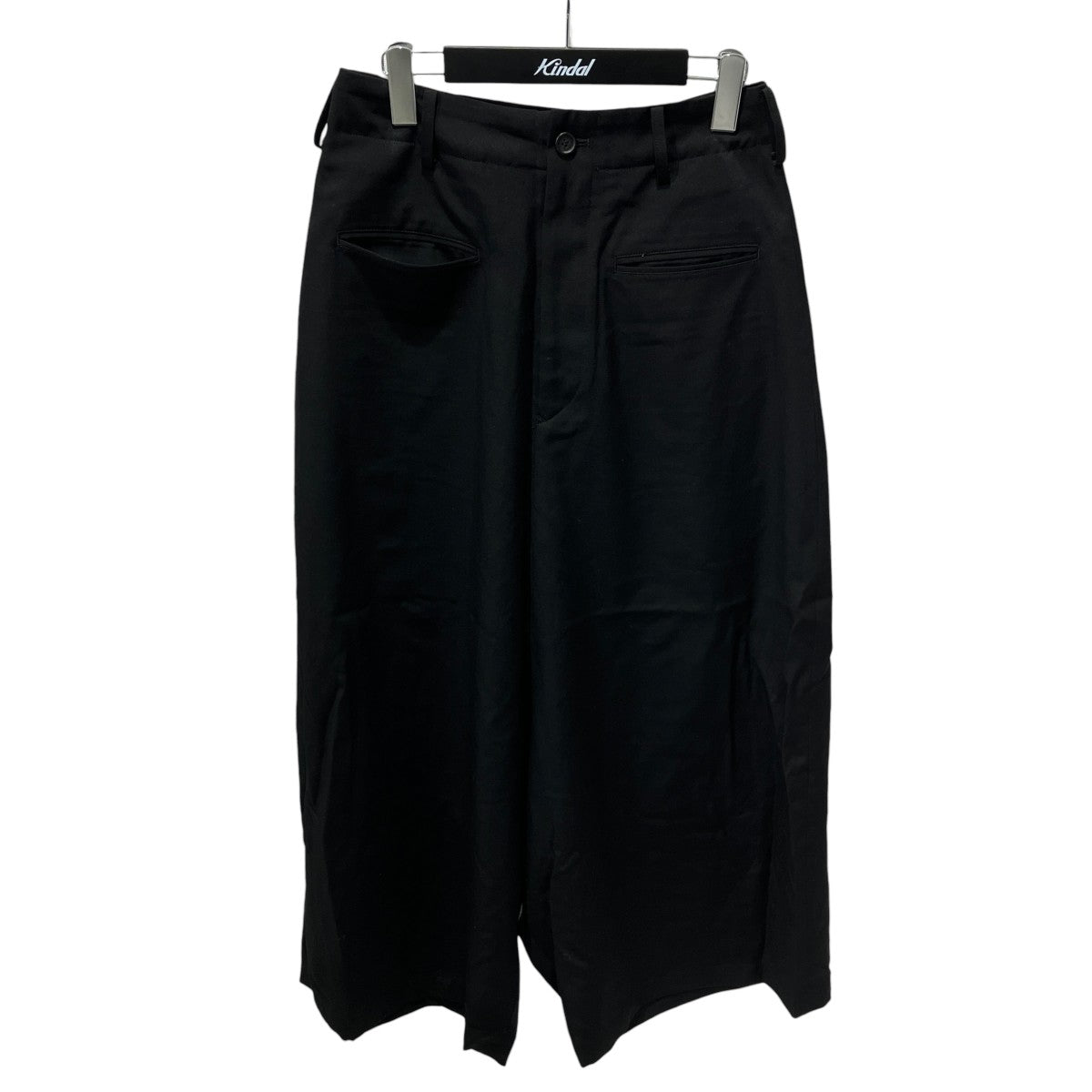 REGULATION Yohji Yamamoto 24AWシワギャバジンワイドパンツワイドパンツFB-P53-100 古着・中古-1枚目のアイテム画像
