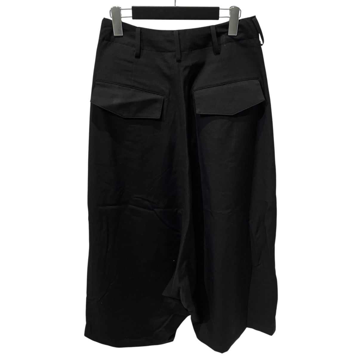 REGULATION Yohji Yamamoto 24AWシワギャバジンワイドパンツワイドパンツFB-P53-100 古着・中古-2枚目のアイテム画像