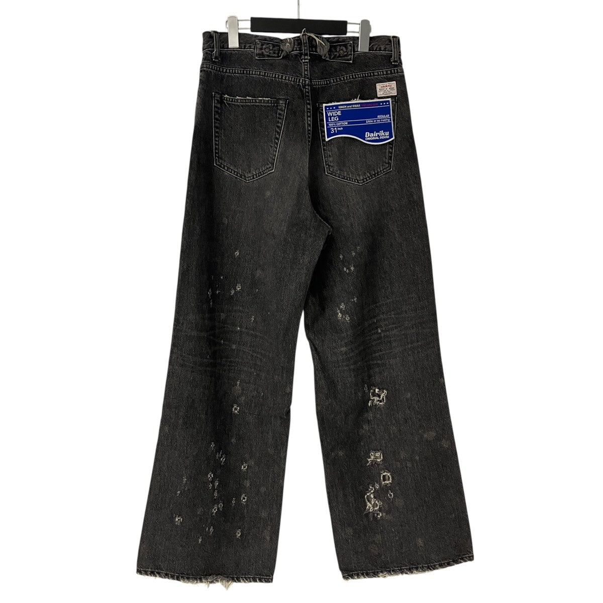 DAIRIKU(ダイリク) Super Damage Wide Denim Pantsデニムパンツ24AW D 
