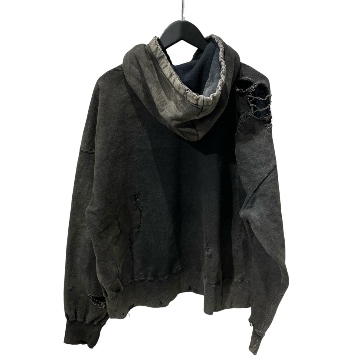 ANCELLM(アンセルム) 24AWAGING CRASH HOODIEダメージ加工パーカーANC