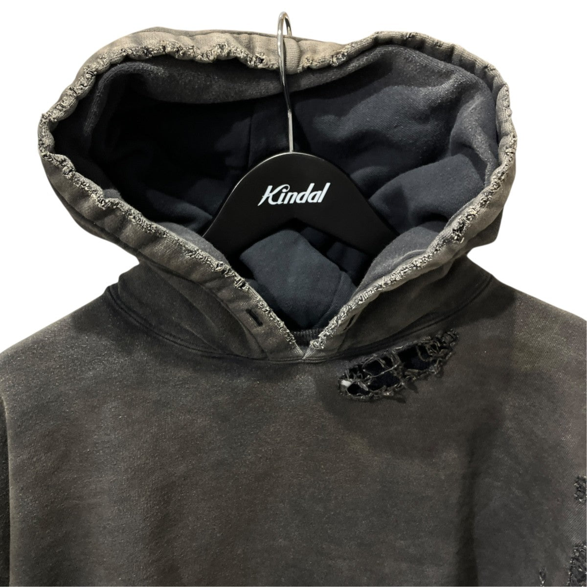 ANCELLM(アンセルム) 24AWAGING CRASH HOODIEダメージ加工パーカーANC