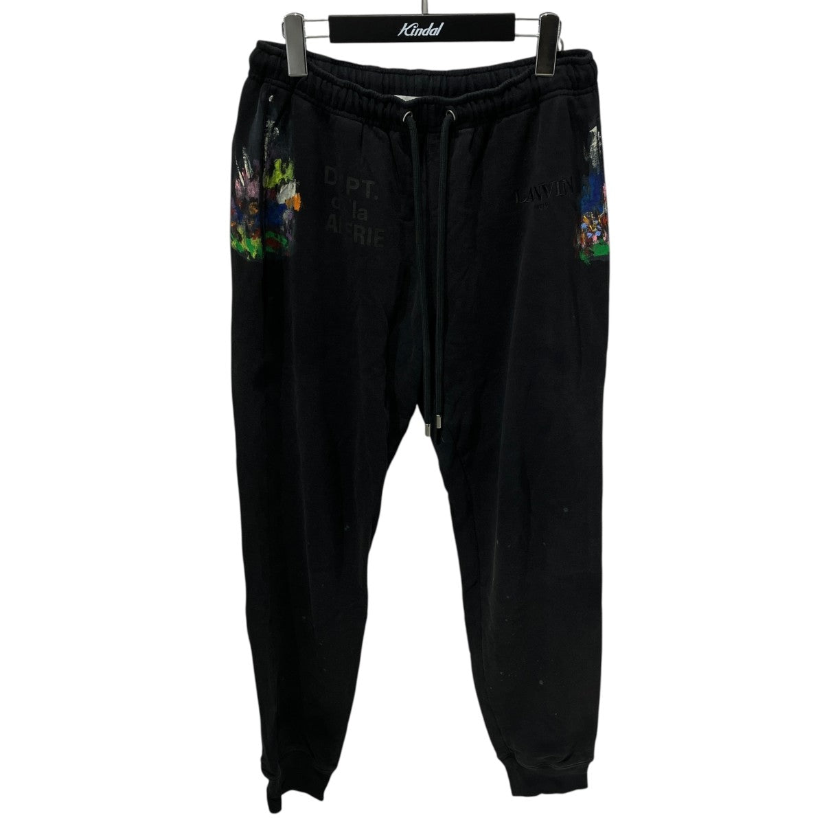 LANVIN×GALLERY DEPT Paris Embroidered Jogging PantsスウェットパンツRM-TRG041-J008-P22 古着・中古-1枚目のアイテム画像