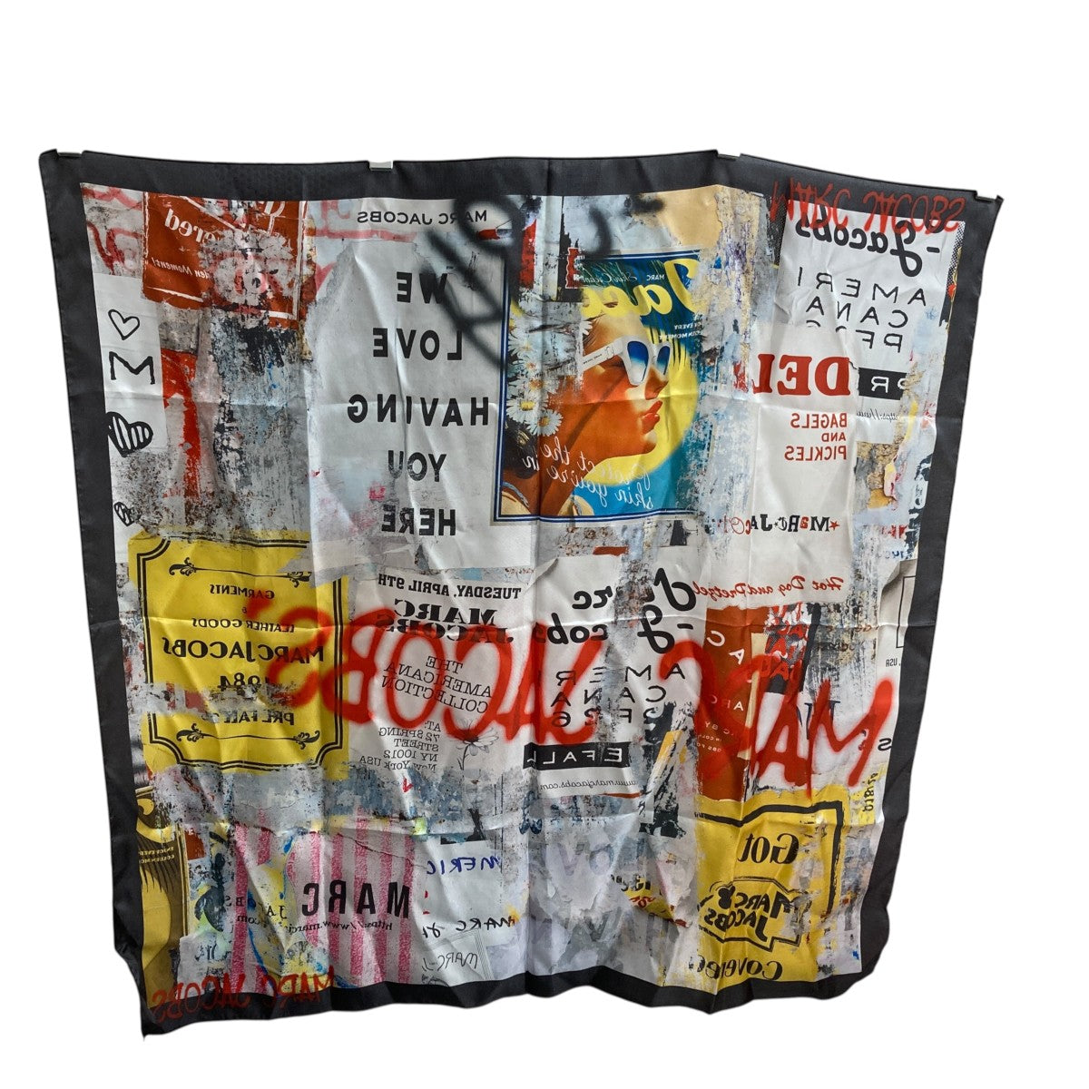 Americana Silk Scarfシルクスカーフ2P6RRA010W28-101